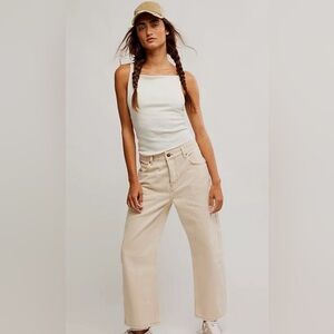 Free People We The Free Deep Trance Dropped Barrel Jeans NWT SZ 29 MSRP $98